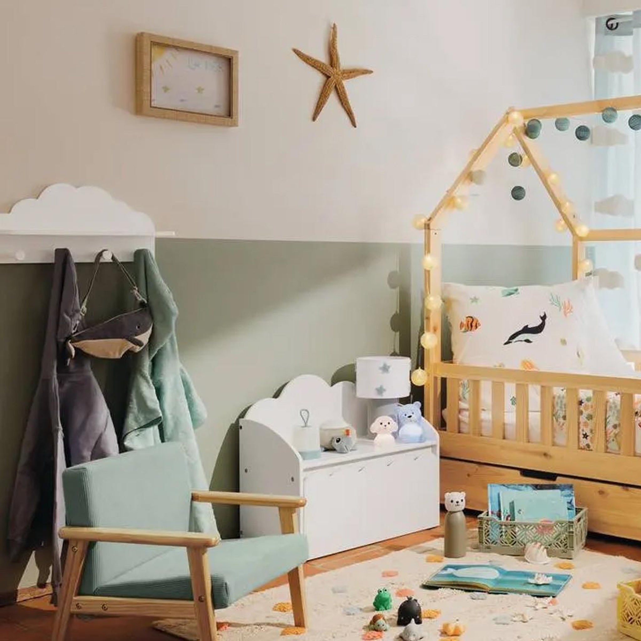Voir la diapositive 4 : Atmosphera Kids Patère enfant Nuage
