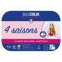 Voir la diapositive 2 : BLEU CALIN Couette chaude 4 saisons 