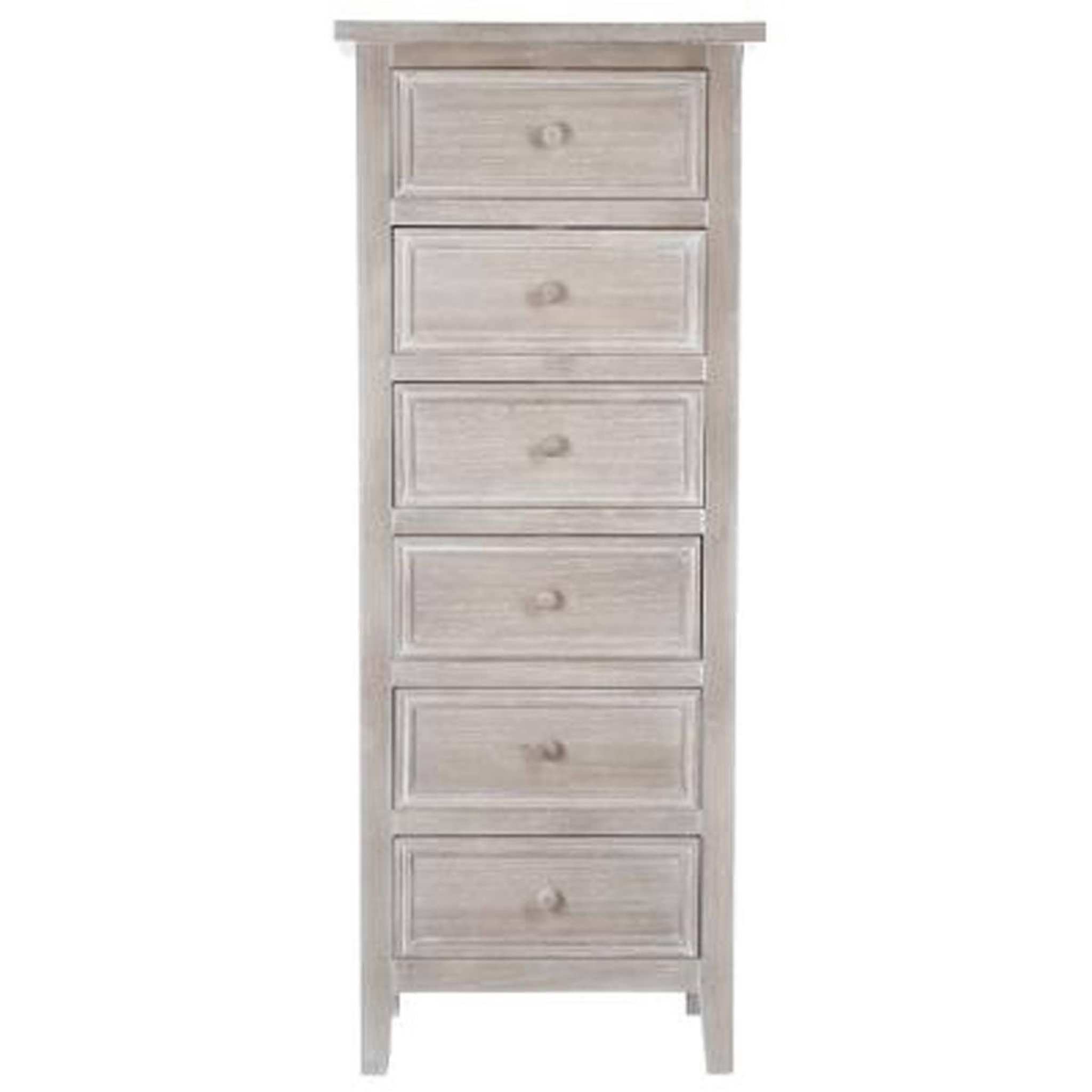 Voir la diapositive 2 : ATMOSPHERA Chiffonnier 6 tiroirs  charme  113cm naturel