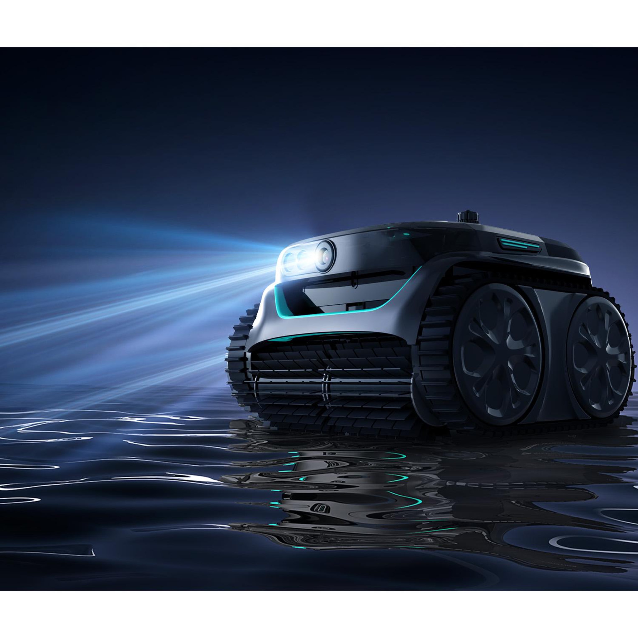 Voir la diapositive 2 : WYBOT Robot piscine électrique sans fil 2h max d'autonomie - WYBOT C2 PRO VISION