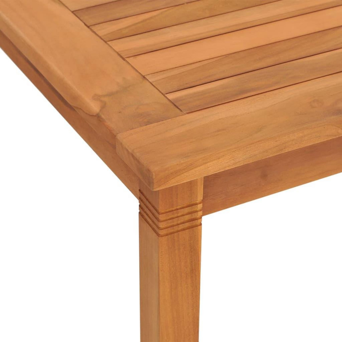 VIDAXL Table a dîner de jardin 85x85x75 cm Bois massif de teck
