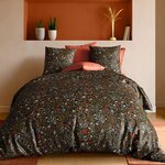 ATELIER DU COTON Parure housse de couette 100% coton 71fils bogota. Coloris disponibles : Vert