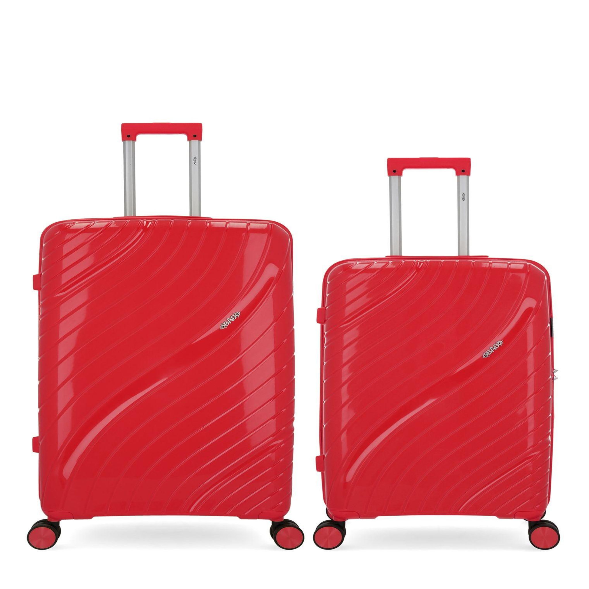 OBAGO OBAGO - LOT DE 2 - Valises grand format et weekend LYRA. Coloris disponibles : Rouge, Rose, Noir, Jaune, Gris, Orange