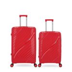 OBAGO OBAGO - LOT DE 2 - Valises grand format et weekend LYRA. Coloris disponibles : Rouge, Gris, Jaune, Noir, Rose, Orange