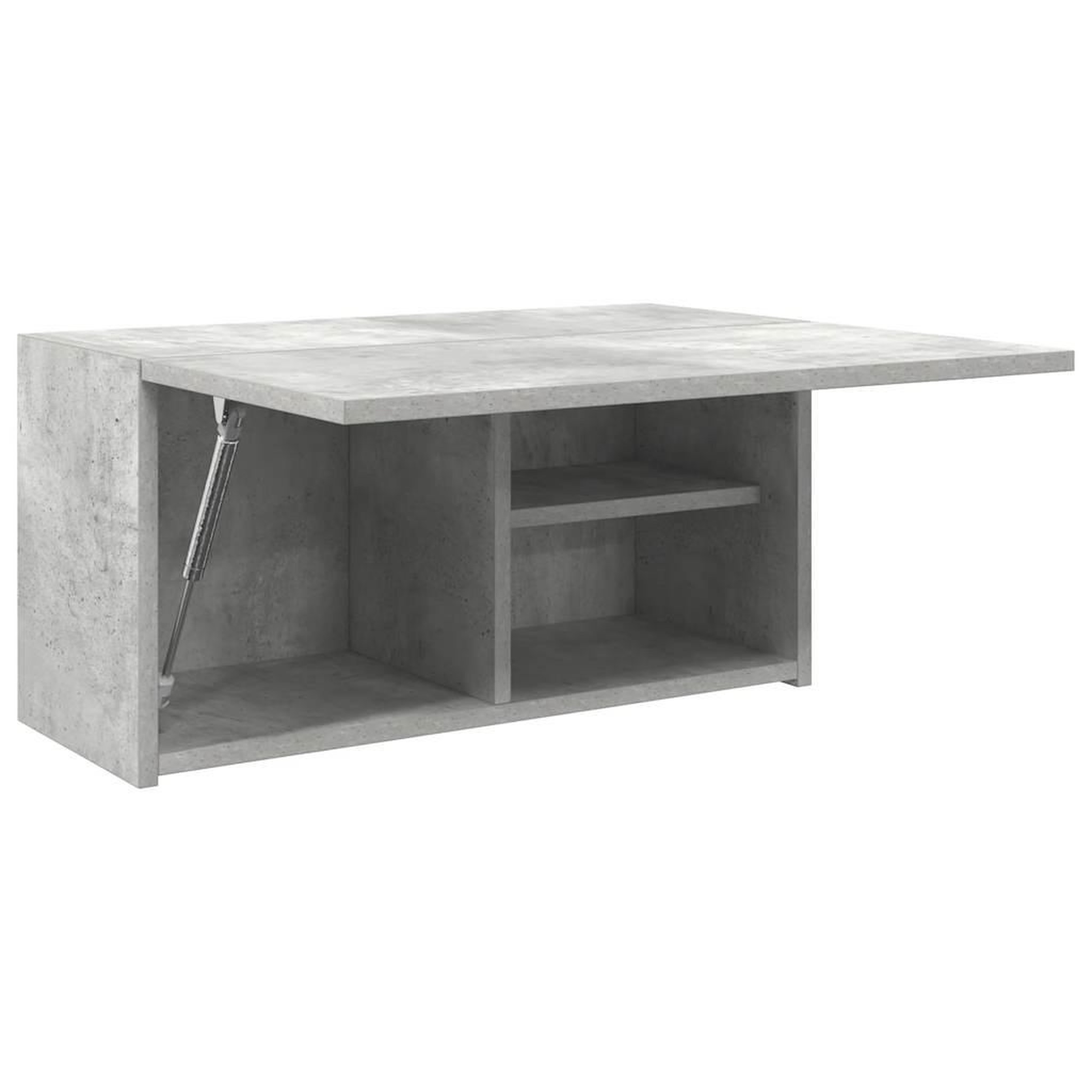Voir la diapositive 5 : VIDAXL Armoire murale de bain gris beton 60x25x30 cm bois d'ingenierie