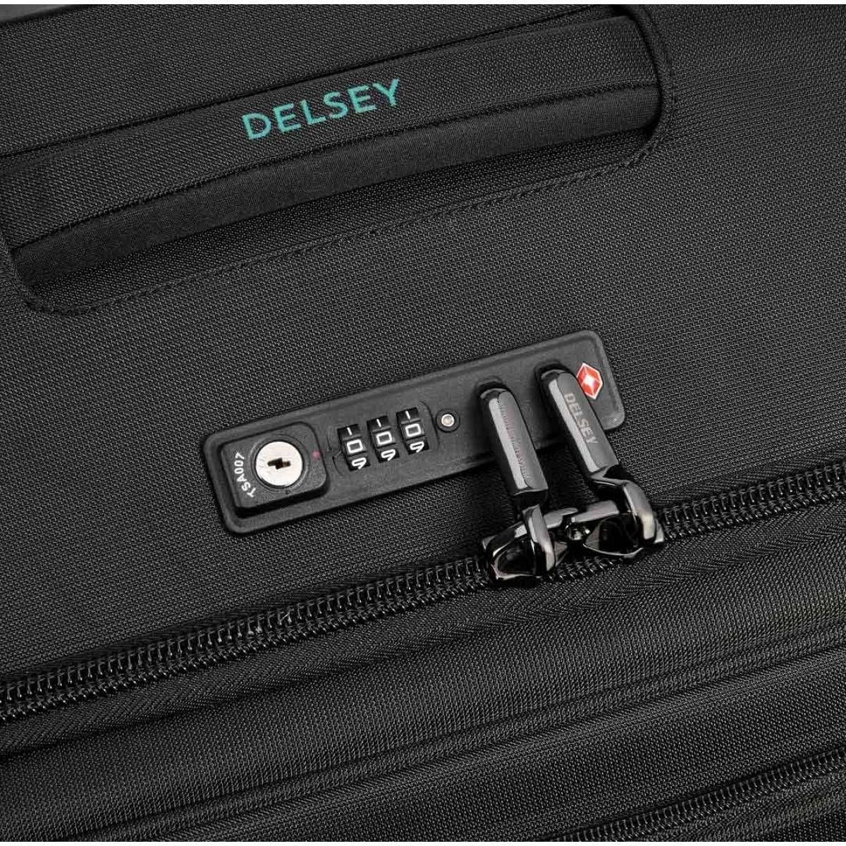Delsey Valise cabine souple slim Helium DLX TSA 55cm