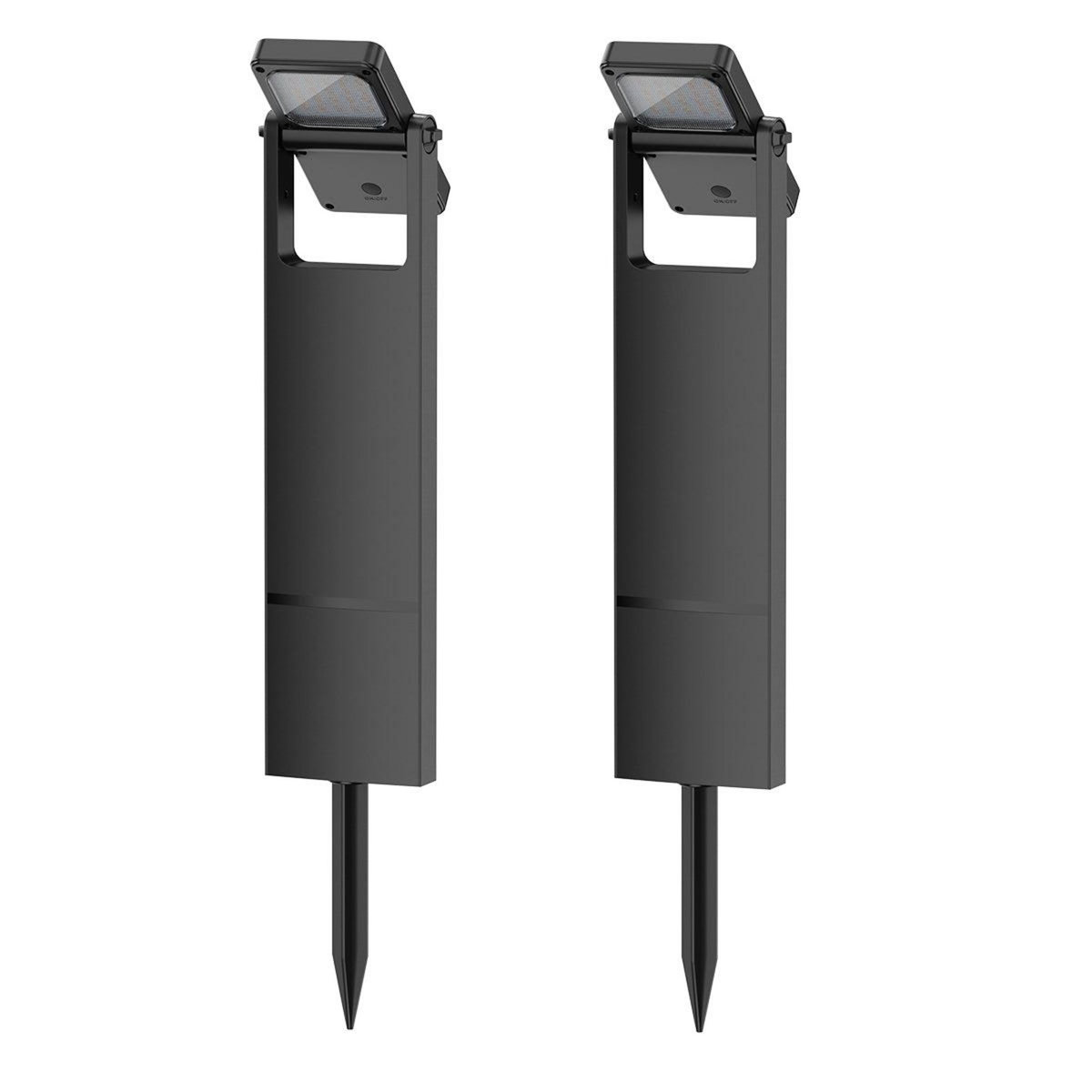 Lumisky Lot de 2 balises solaires BRITY Noir ABS H49cm