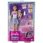 BARBIE Coffret Poupée Skipper Bébé au lit 