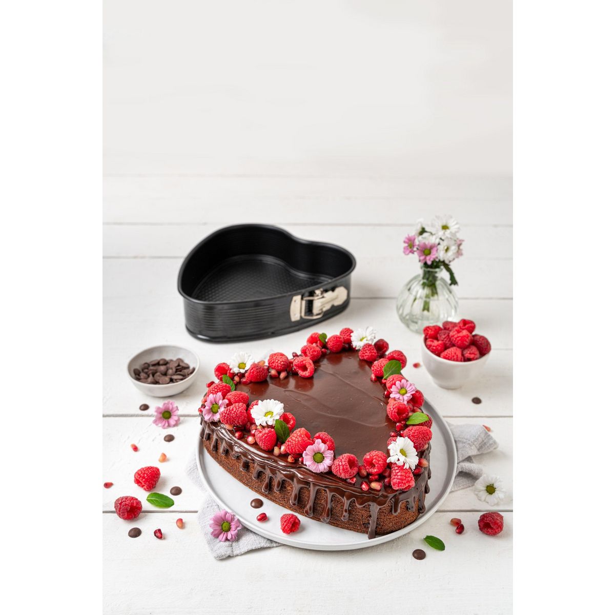 ZENKER Moule à Charnière en Forme de Cœur 24 x 28 x 7 cm Zenker PerfectBack+