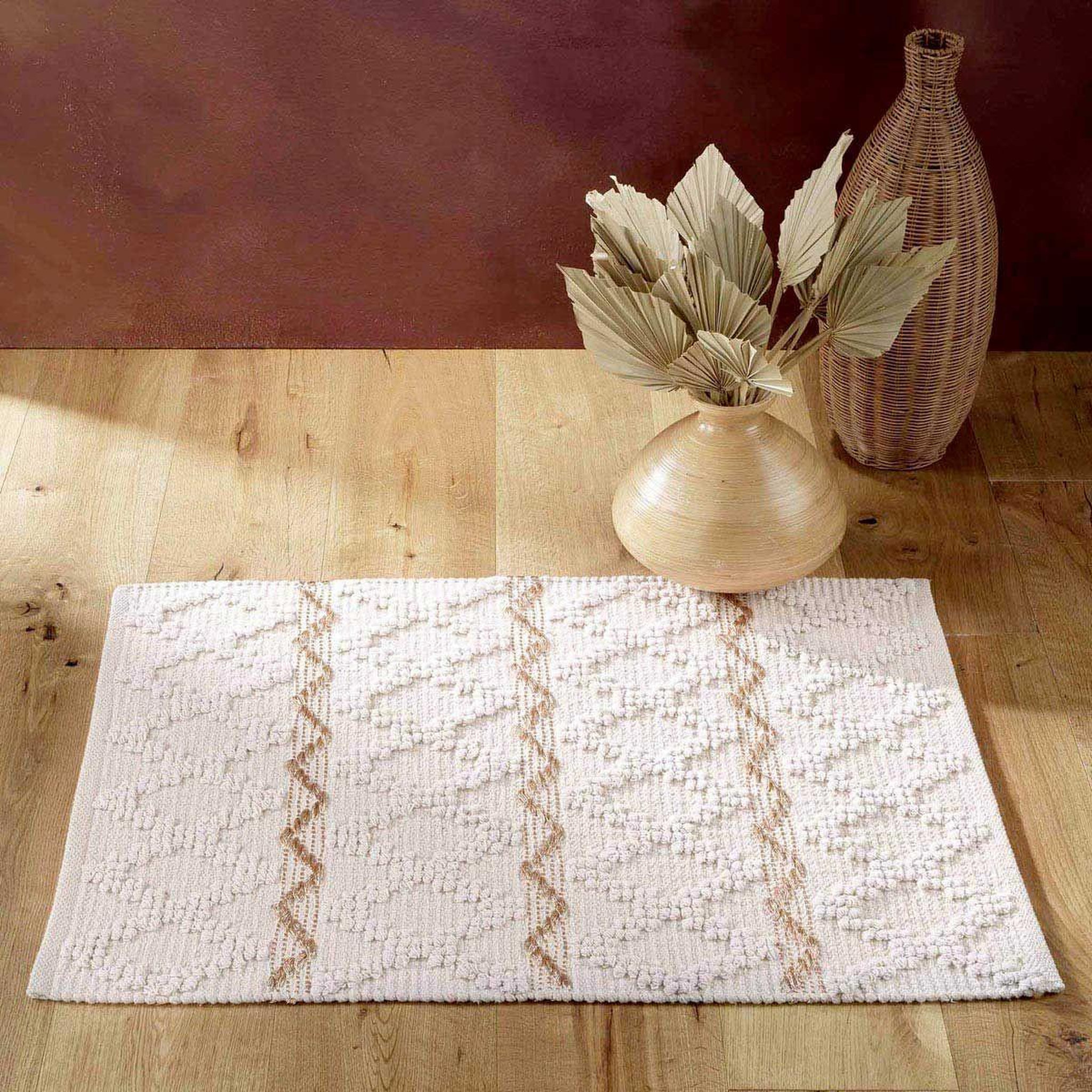 Voir la diapositive 4 : Douceur d'Intérieur Tapis déco fantaisie  belem  60x90cm naturel
