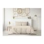 Voir la diapositive 2 : LOVELY HOME PARURE DE COUETTE LOVELY HOME - 220x240 cm - 100% COTON - BEIGE CREME