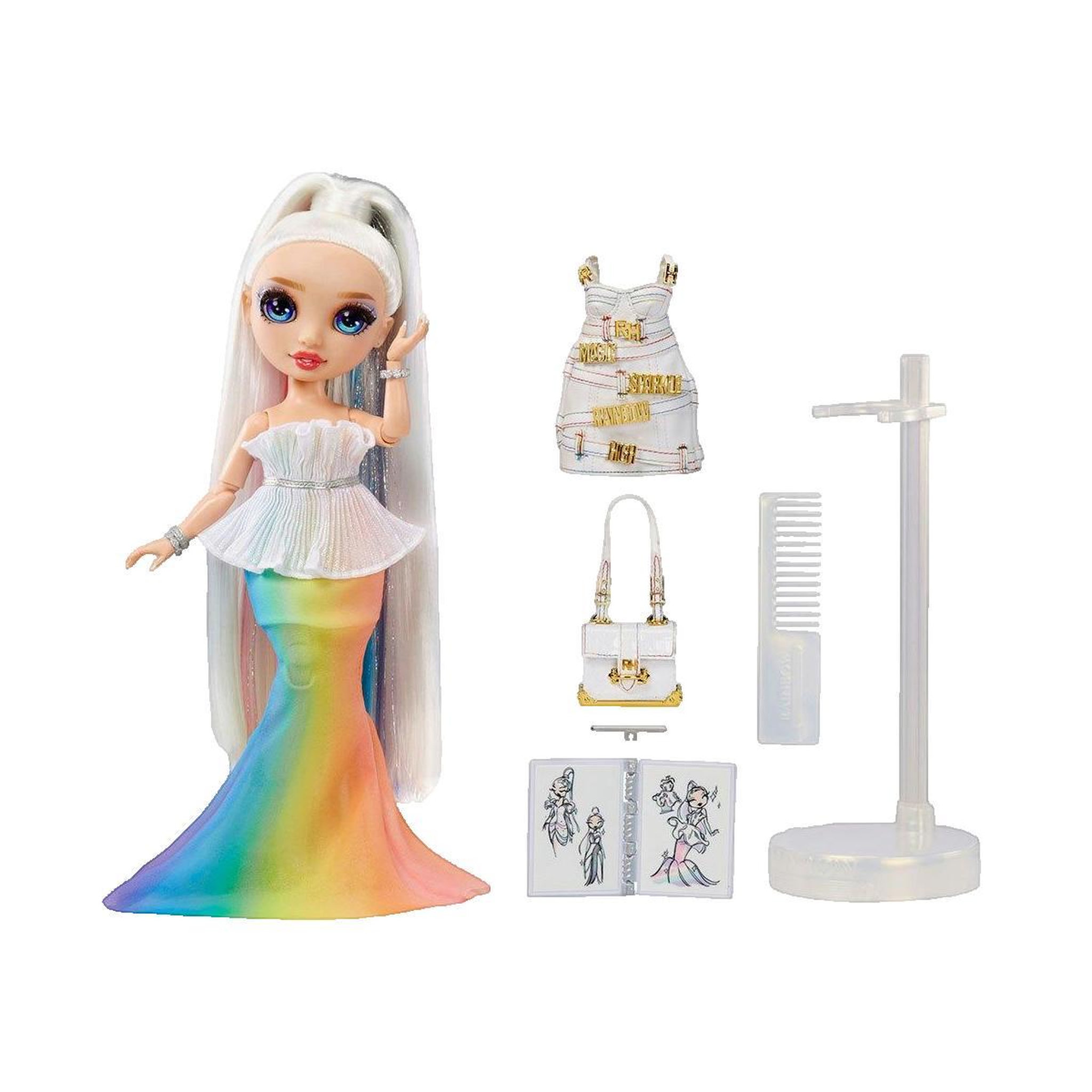 Voir la diapositive 2 : Rainbow Poupée Rainbow High™ Fantastic Fashion™ bleu