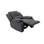 Voir la diapositive 3 : Fauteuil relax manuel HELENE tissu coloris gris anthracite