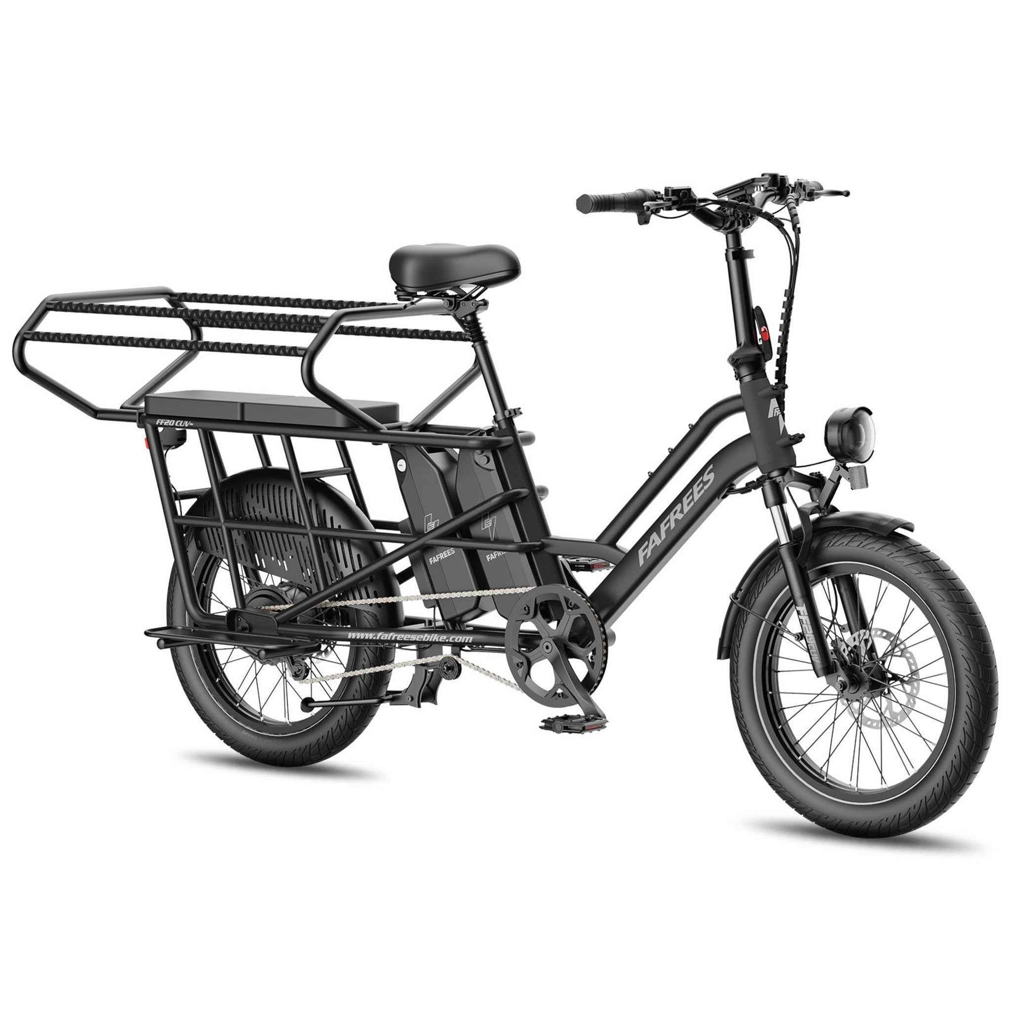 Voir la diapositive 2 : FAFREES Vélo cargo électrique familial fafrees ff20 cuv