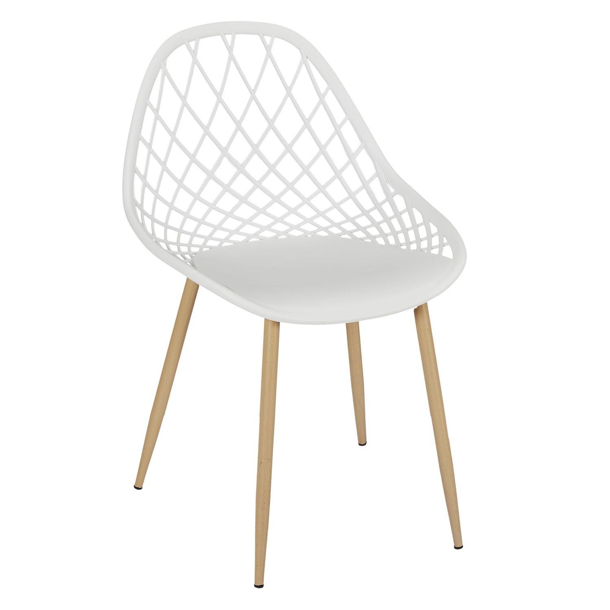 Voir la diapositive 4 : TOILINUX Lot de 4 chaises d'extérieur Malaga en polypropylène