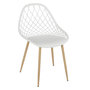 Voir la diapositive 4 : TOILINUX Lot de 4 chaises d'extérieur Malaga en polypropylène