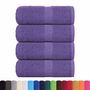 Voir la diapositive 2 : VIDAXL Serviettes de visage 4 pcs violet 30x30 cm 360 g m² 100% coton
