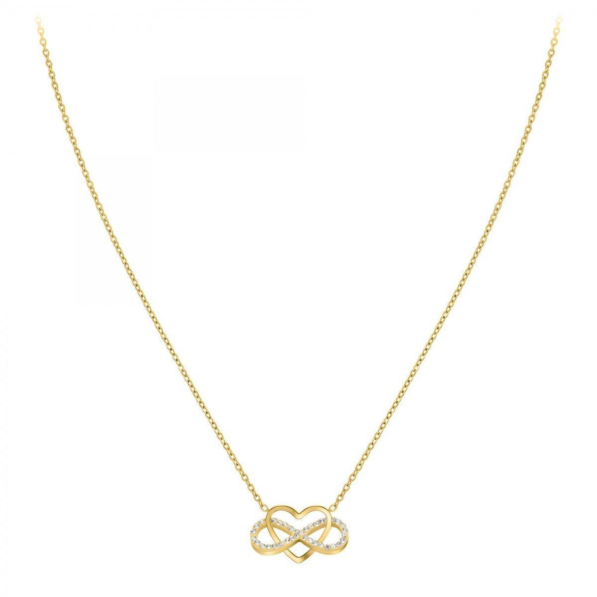 Voir la diapositive 3 : SC BOHEME Collier coeur et infini SC Bohème orné de Cristaux scintillants