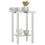 Voir la diapositive 4 : VIDAXL Table de travail de cuisine avec dosseret 55x55x93 cm inox