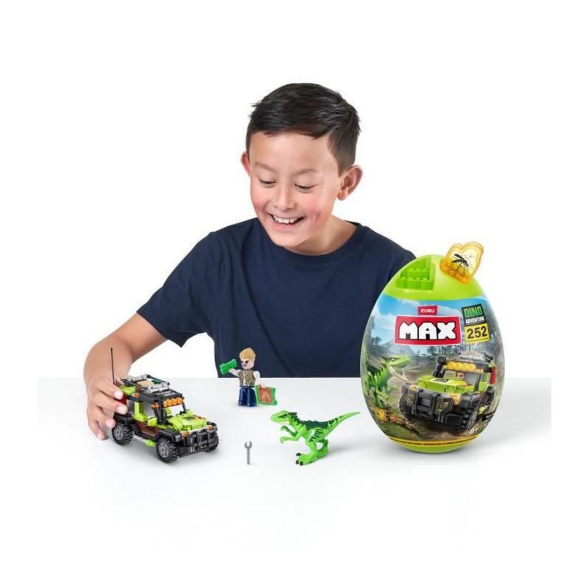 ZURU Jeu de construction Zuru Dino Adventure Raptor Force couleurs vives