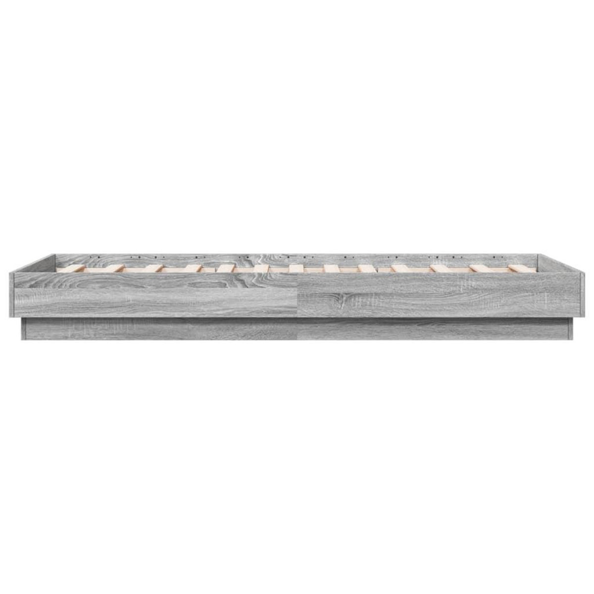 VIDAXL Cadre de lit sans matelas sonoma gris 75x190 cm