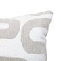 Voir la diapositive 2 : ATMOSPHERA Coussin Déco Chenille  Safina  40x40cm Beige Lin