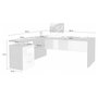 Voir la diapositive 9 : Bureau d'angle droit 3 tiroirs 180 cm VASTO