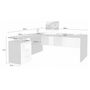 Voir la diapositive 9 : Bureau d'angle droit 3 tiroirs 180 cm VASTO