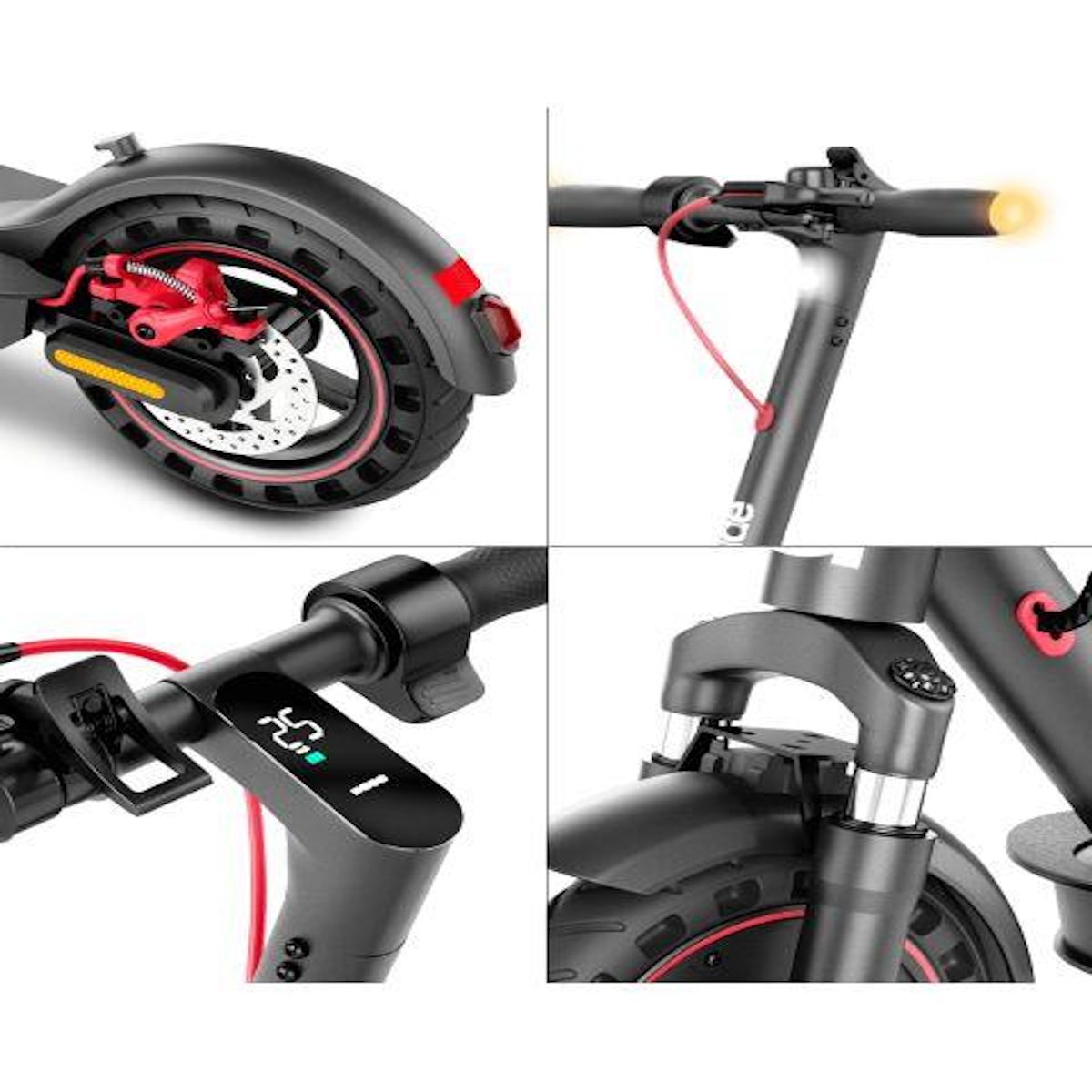 URBANGLIDE Trottinette Électrique UrbanGlide Ride 100 Pro 2 – 30 km d'autonomie, roues 10 , pliable et puissante