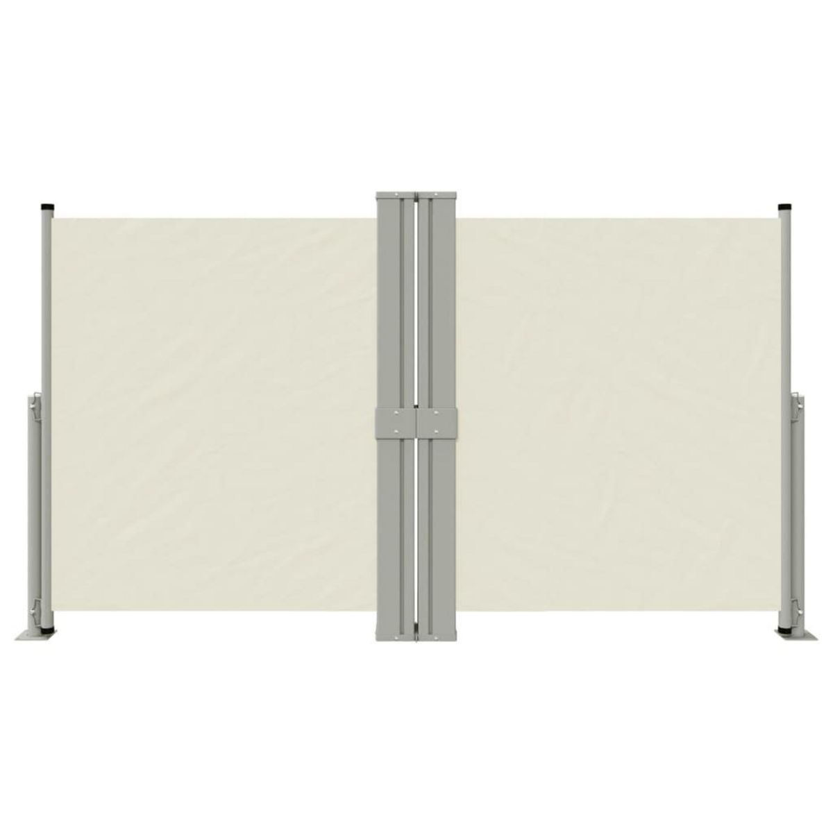 VIDAXL Auvent lateral retractable Creme 140x1200 cm