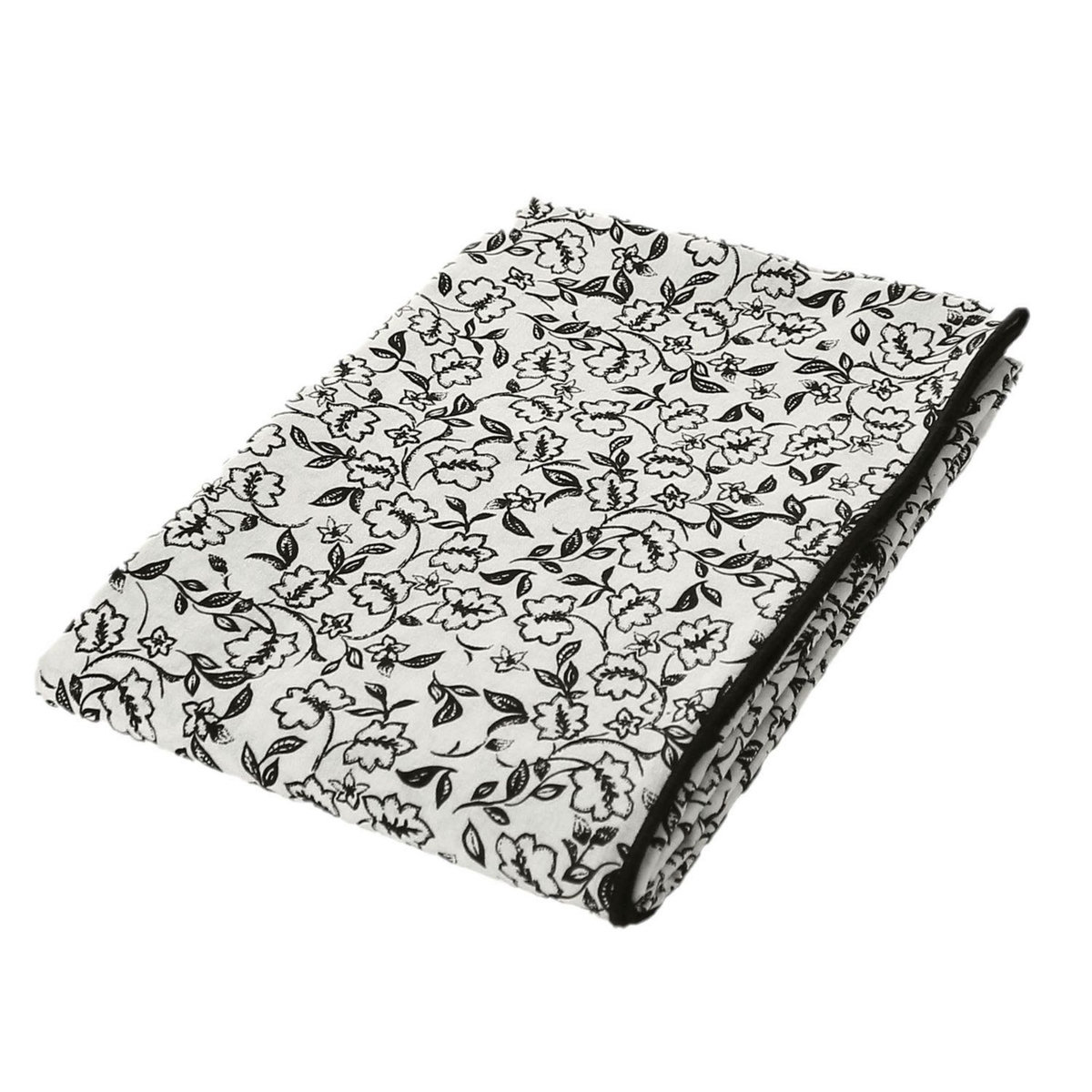 TOILINUX Nappe écrue avec lignes noires LINETTE - 140 x 240 cm