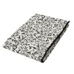 TOILINUX Nappe écrue avec lignes noires LINETTE - 140 x 240 cm