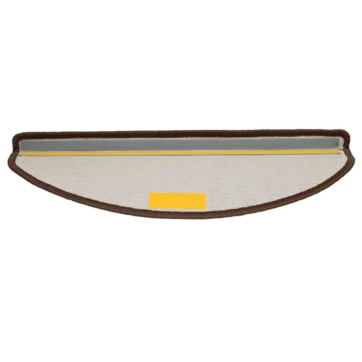 VIDAXL Tapis d'escalier 20 pcs marron 65x21x4 cm