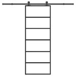 VIDAXL Porte coulissante avec kit de quincaillerie 76x205 cm Verre ESG