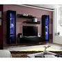 Voir la diapositive 4 : Paris Prix Meuble TV Mural Design  Fly II  260cm Noir