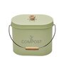 Voir la diapositive 1 : Guillouard Seau à compost ovale 7l vert sauge - 040631