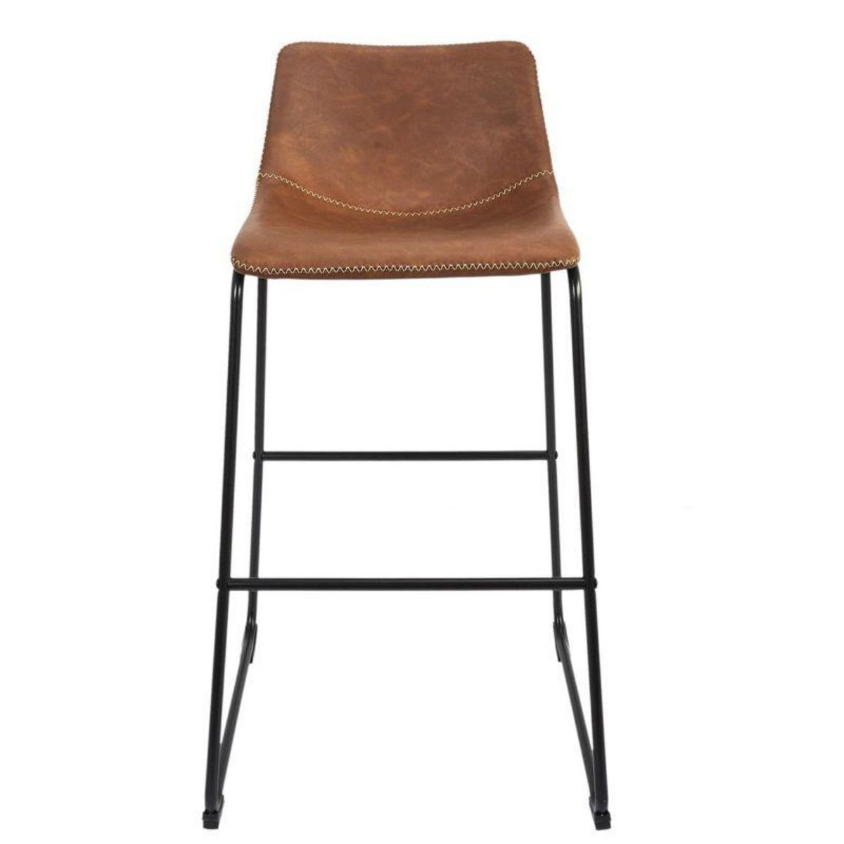 Paris Prix Lot de 2 Tabourets de Bar  Indus  93cm Marron