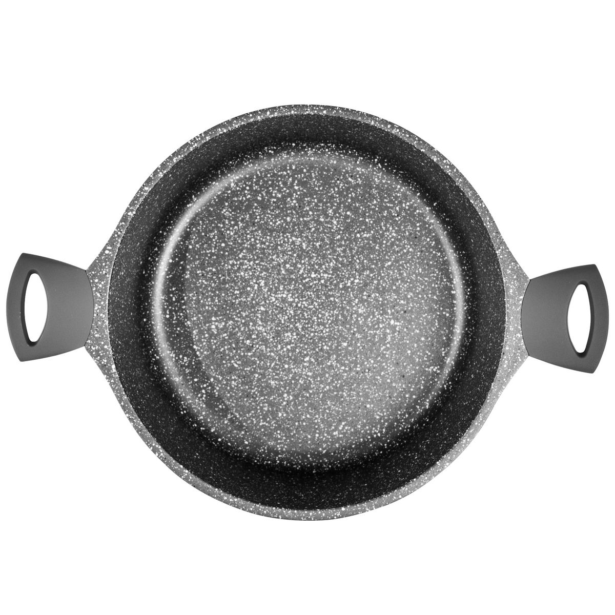 Faitout fonte d'aluminium EFFET PIERRE 28 cm