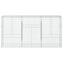 Voir la diapositive 3 : VIDAXL Panier gabion avec couvercle 300x50x150 cm fer galvanise