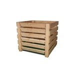 CENTRALE BRICO Composteur Royal en mélèze - 950 x 950 x 900