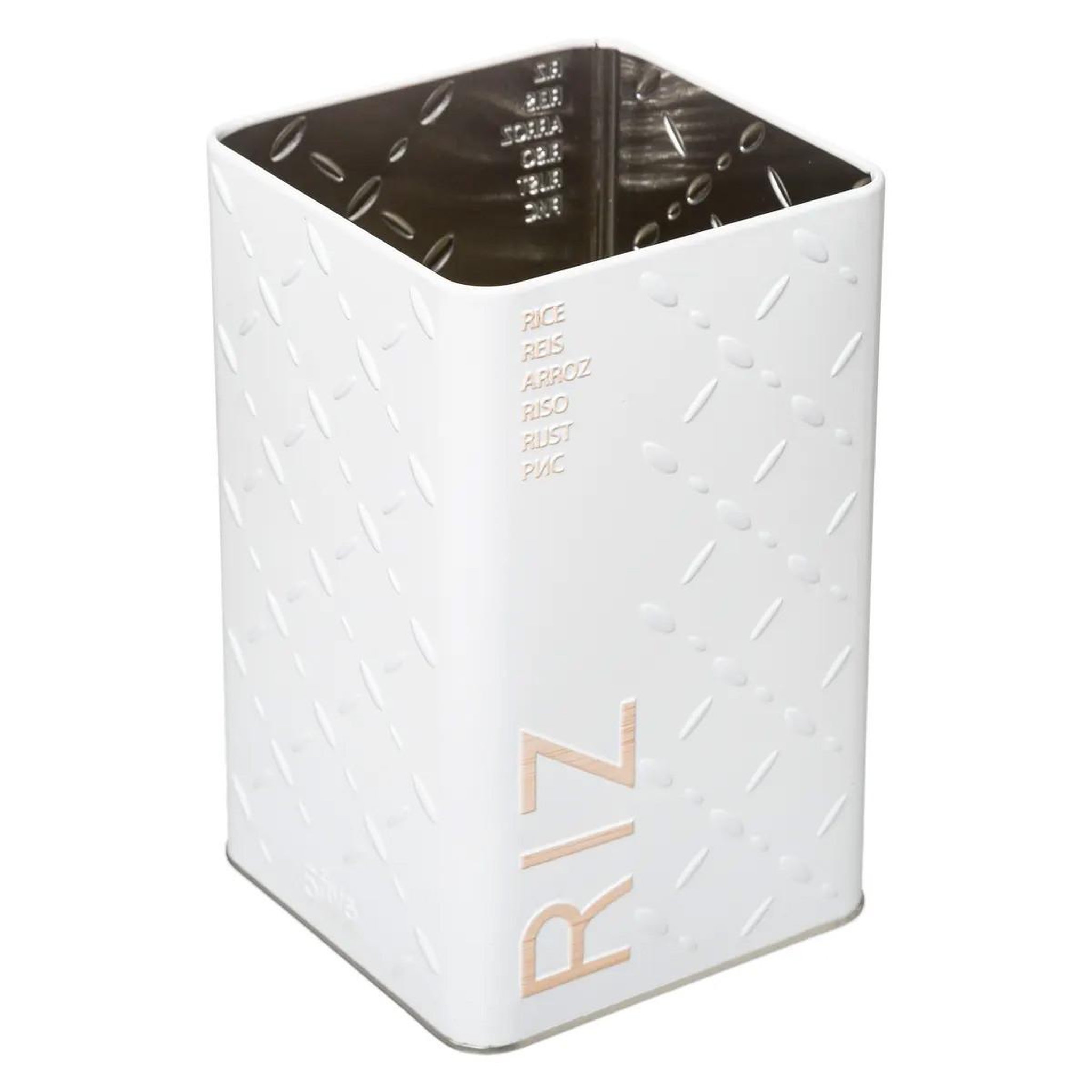 Voir la diapositive 2 : FIVE Boîte à riz  scandi  18cm blanc