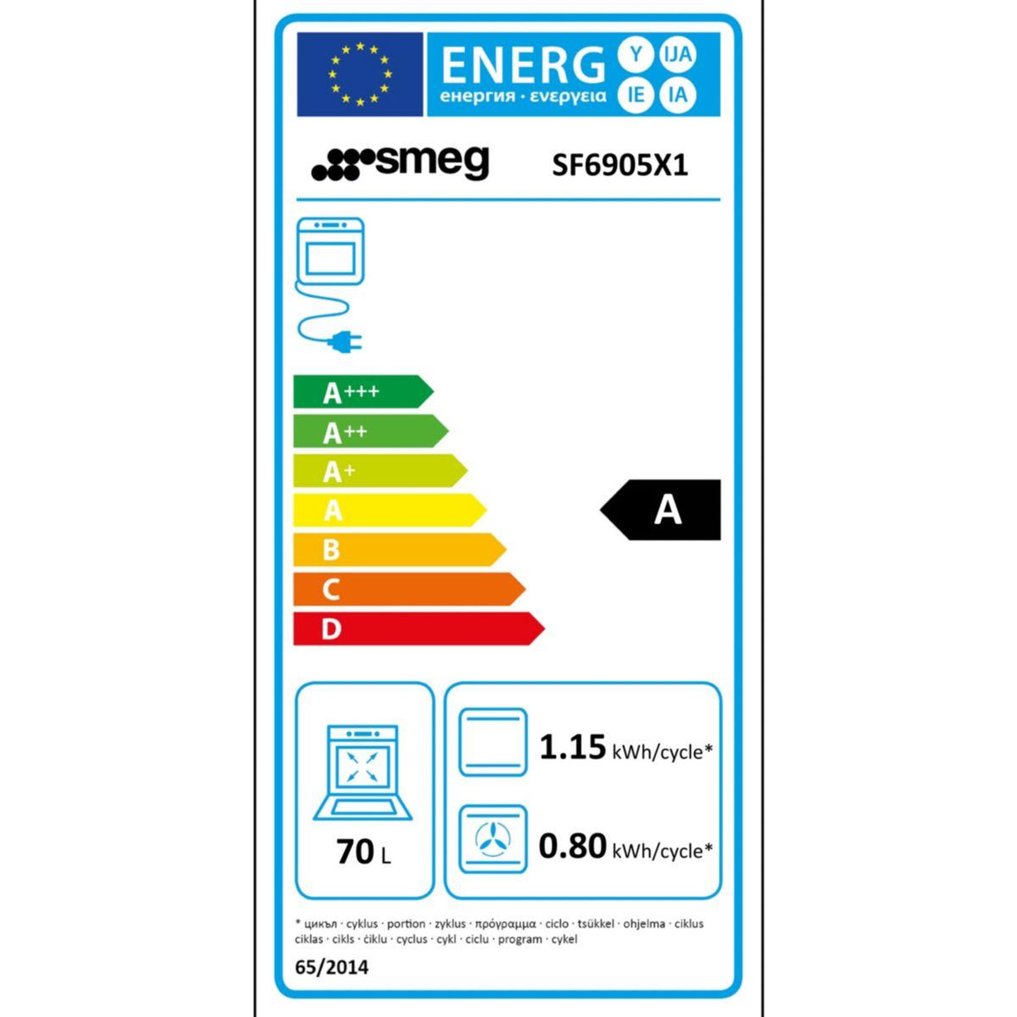 Voir la diapositive 6 : SMEG Four encastrable sf6905x1