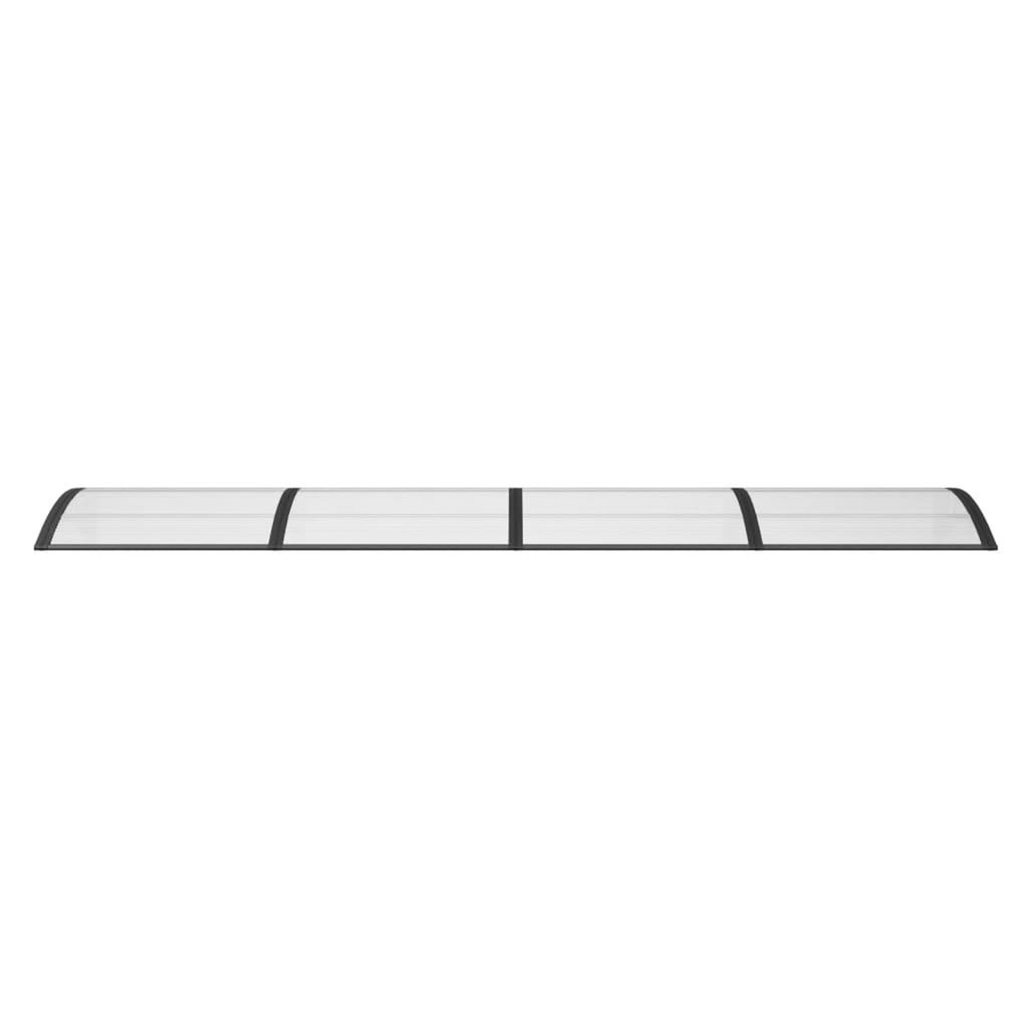 Voir la diapositive 3 : VIDAXL Auvent de porte Noir 350x100 cm Polycarbonate