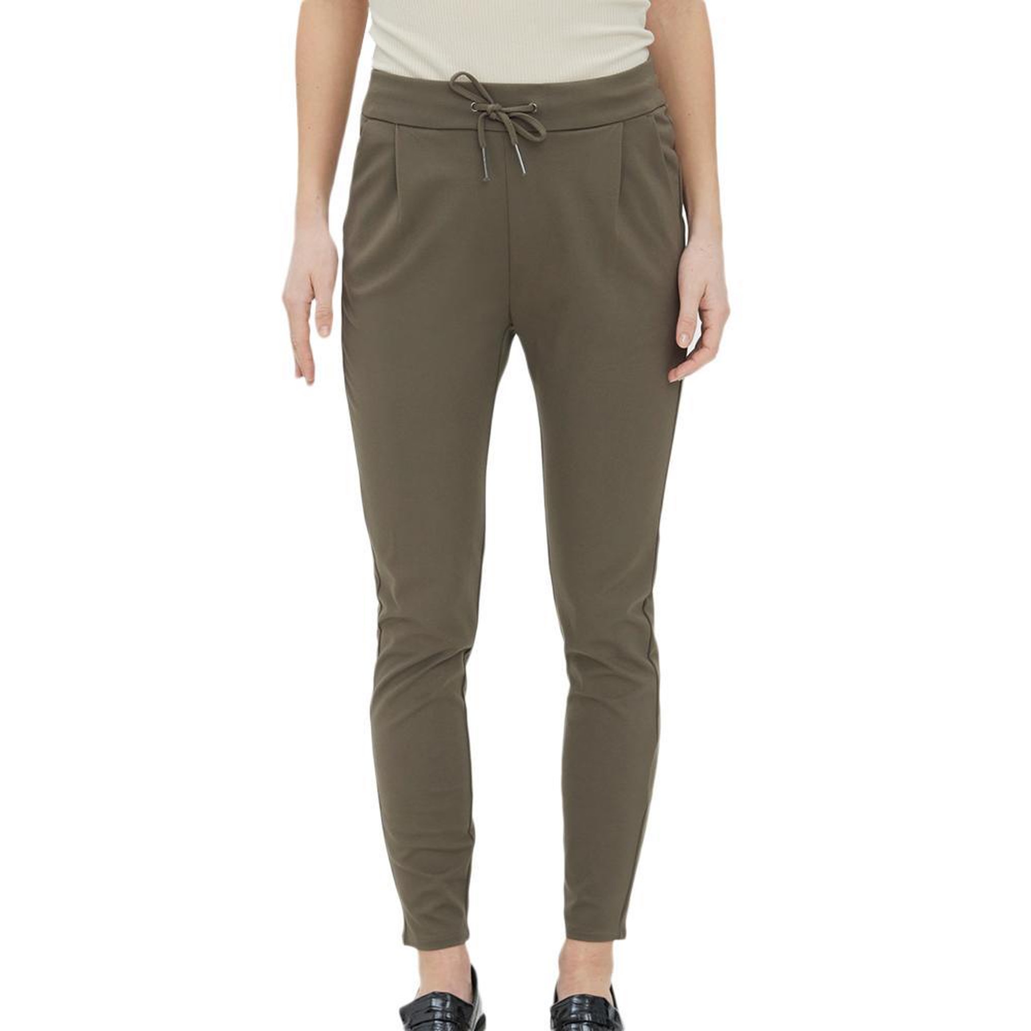Vero Moda Pantalon Kaki Marron Femme Meva. Coloris disponibles : Vert