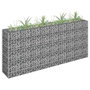 Voir la diapositive 1 : VIDAXL Lit sureleve a gabion Acier galvanise 180x30x90 cm