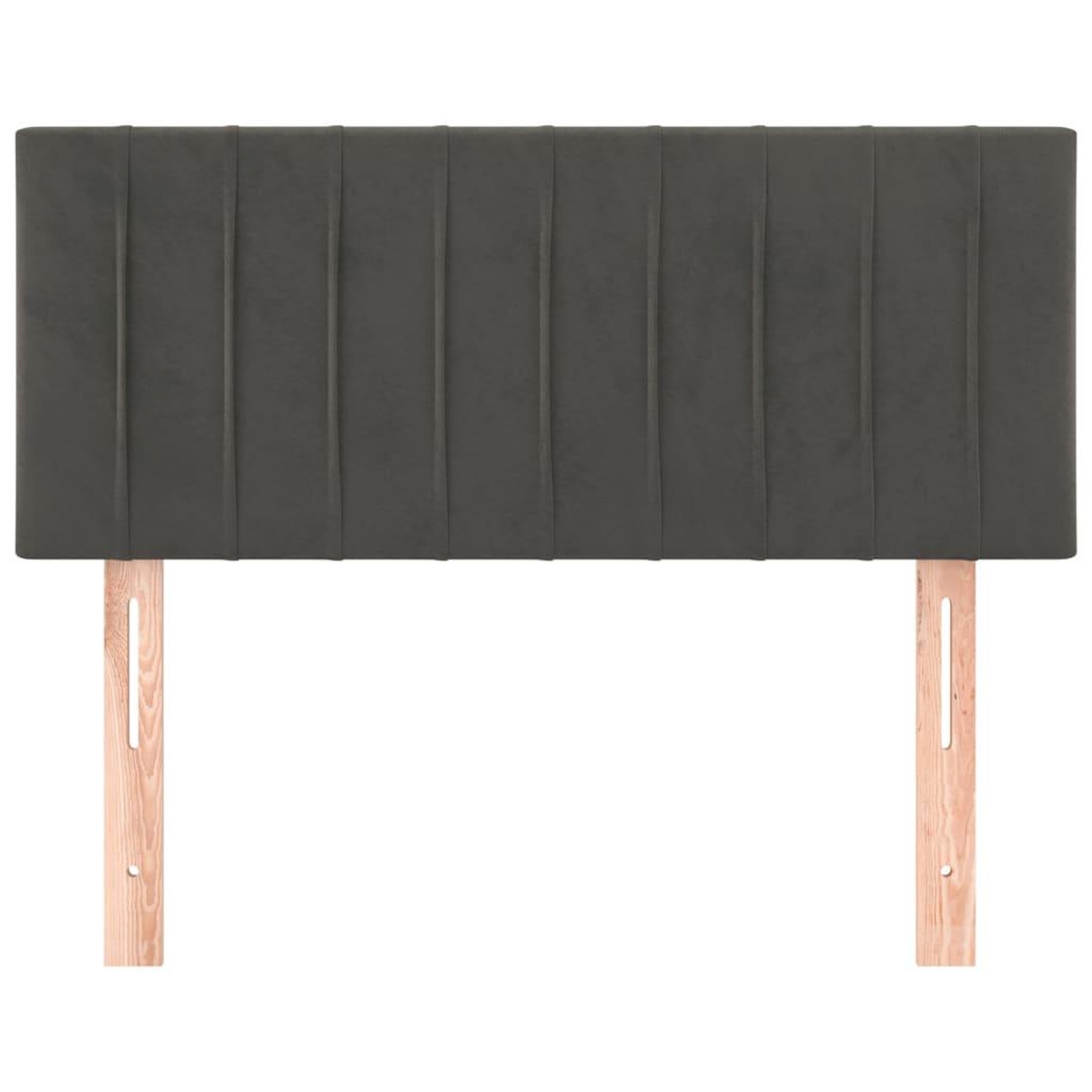 Voir la diapositive 3 : VIDAXL Tete de lit Gris fonce 100x5x78/88 cm Velours