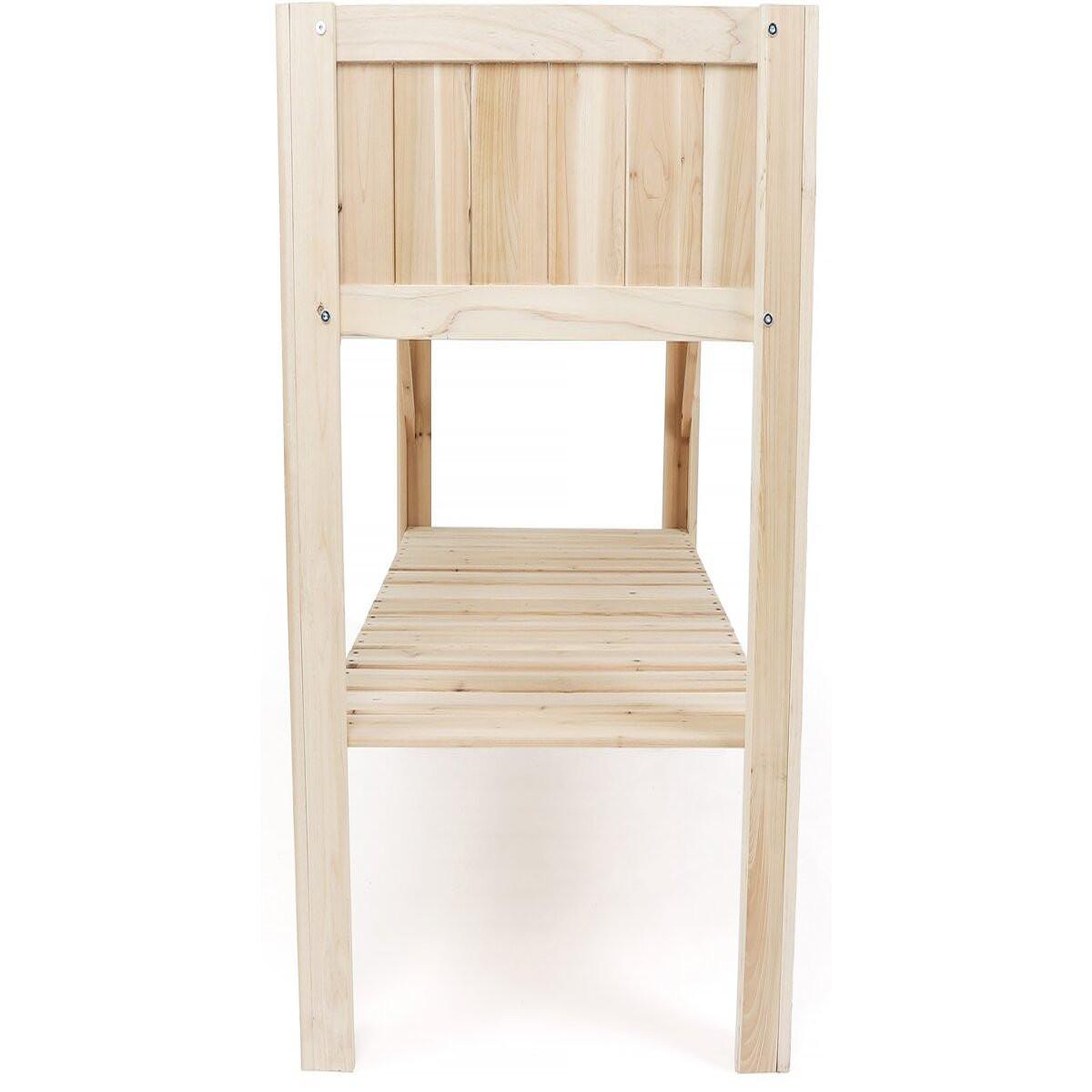 Voir la diapositive 4 : Habitat et Jardin Carré potager en bois sur pieds  magnolia  - 115 x 57 x 90 cm - beige