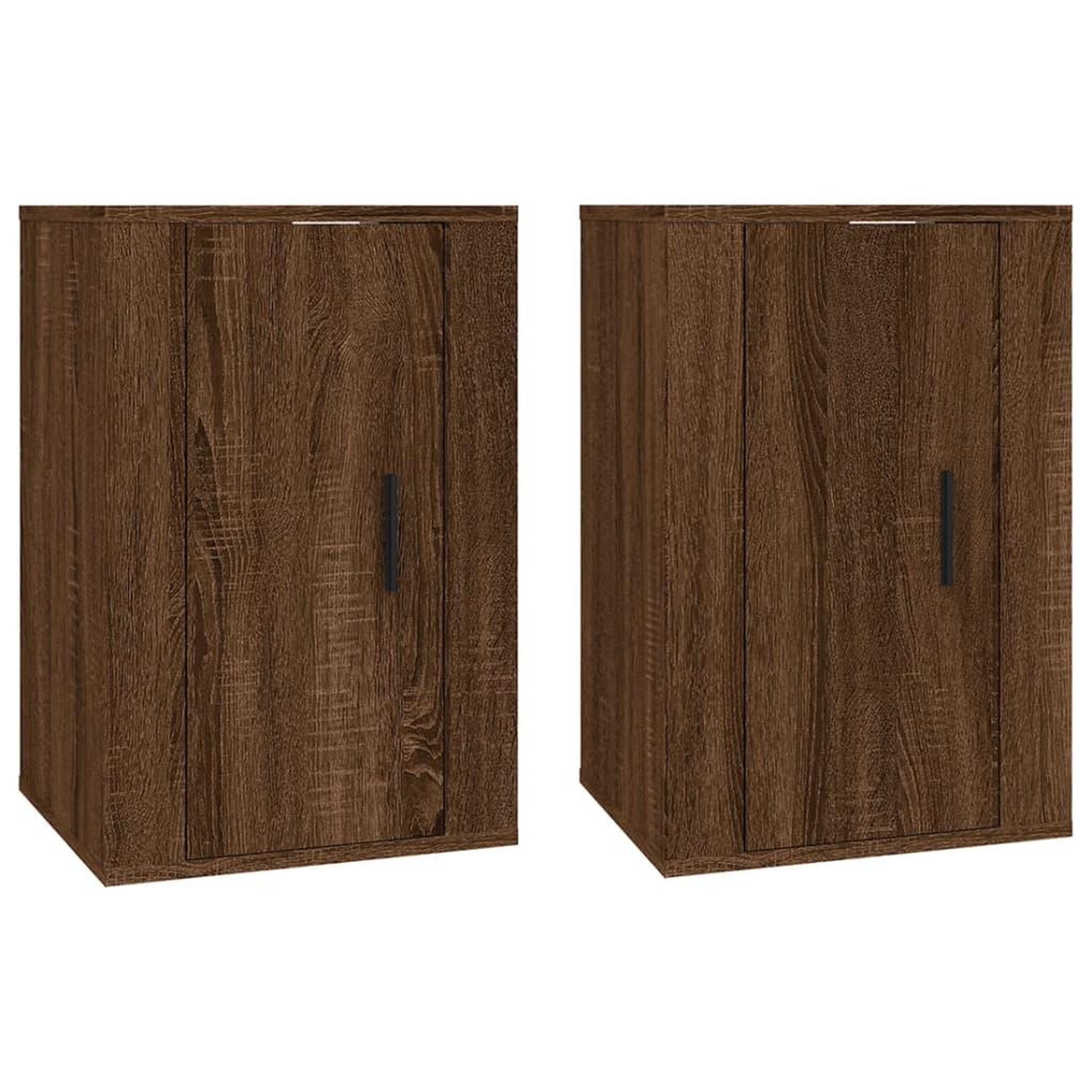 Voir la diapositive 2 : VIDAXL Meubles TV muraux 2 pcs Chene marron 40x34,5x60 cm