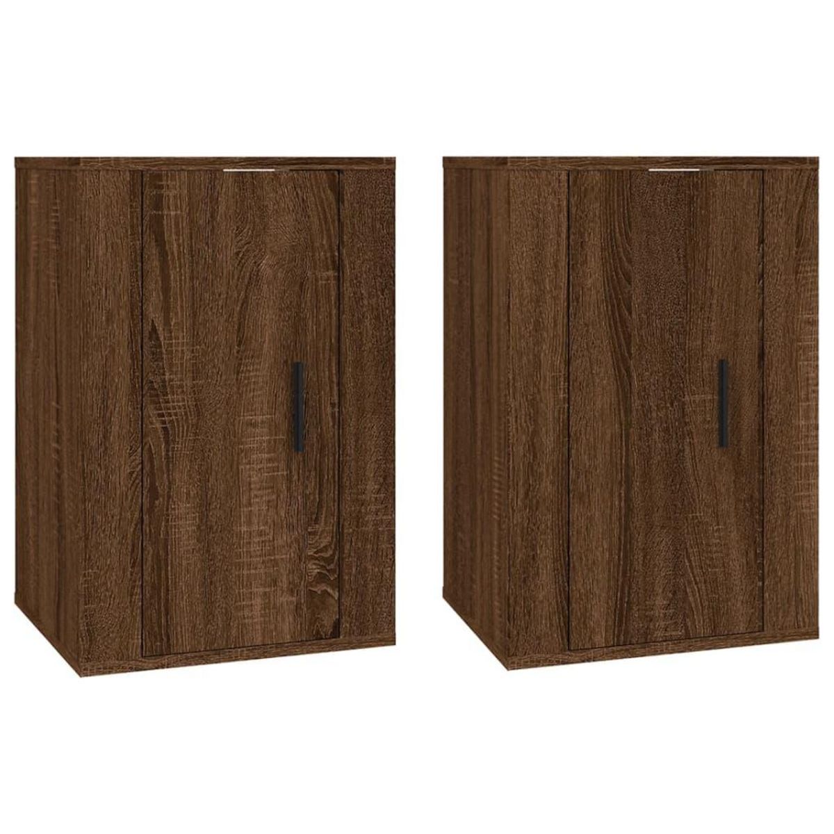 VIDAXL Meubles TV muraux 2 pcs Chene marron 40x34,5x60 cm