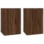 Voir la diapositive 2 : VIDAXL Meubles TV muraux 2 pcs Chene marron 40x34,5x60 cm
